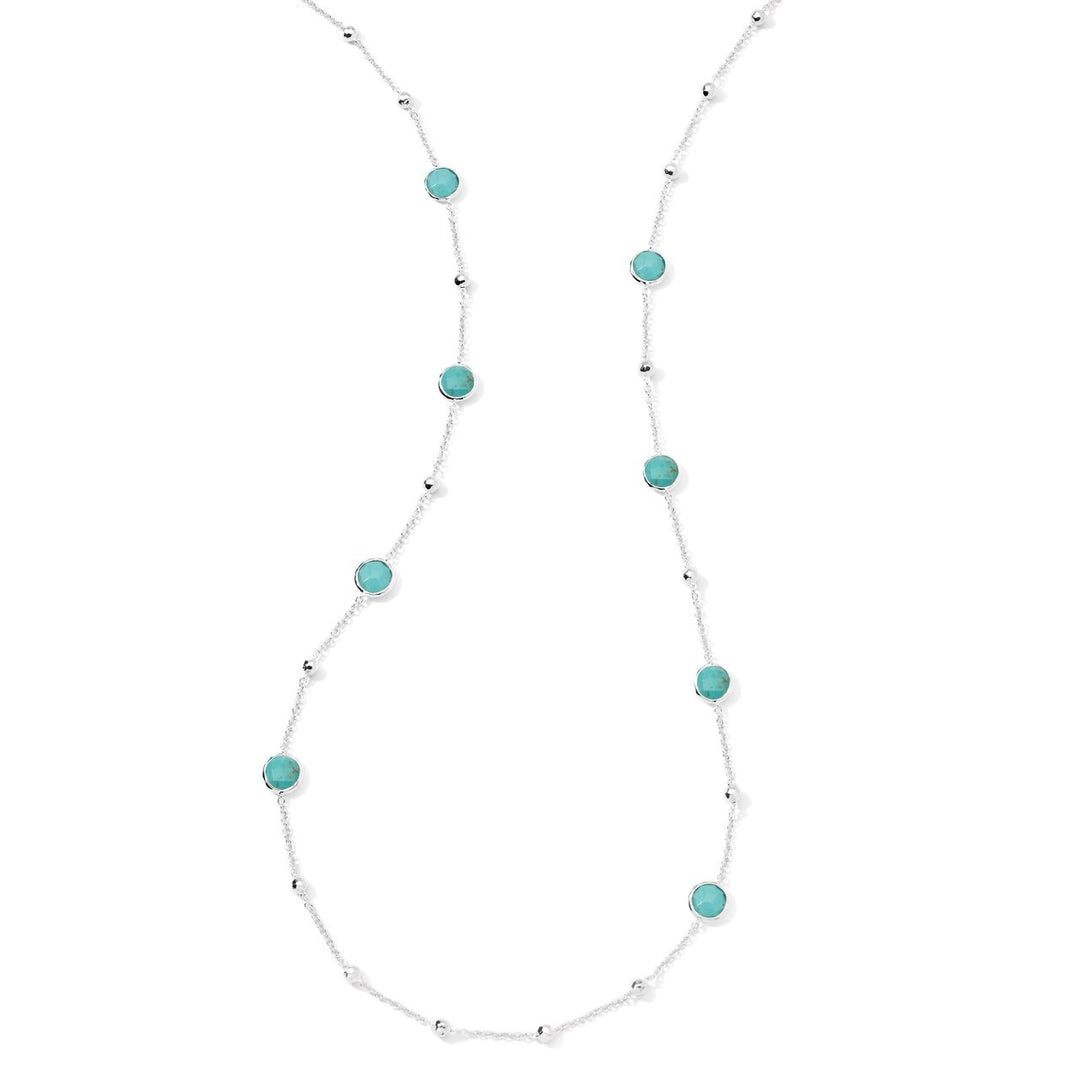 Turquoise Doublet 925 Sterling Silver Station Necklace - Partial Lay | IPPOLITA