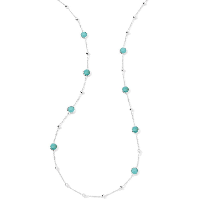 Turquoise Doublet 925 Sterling Silver Station Necklace - Partial Lay | IPPOLITA