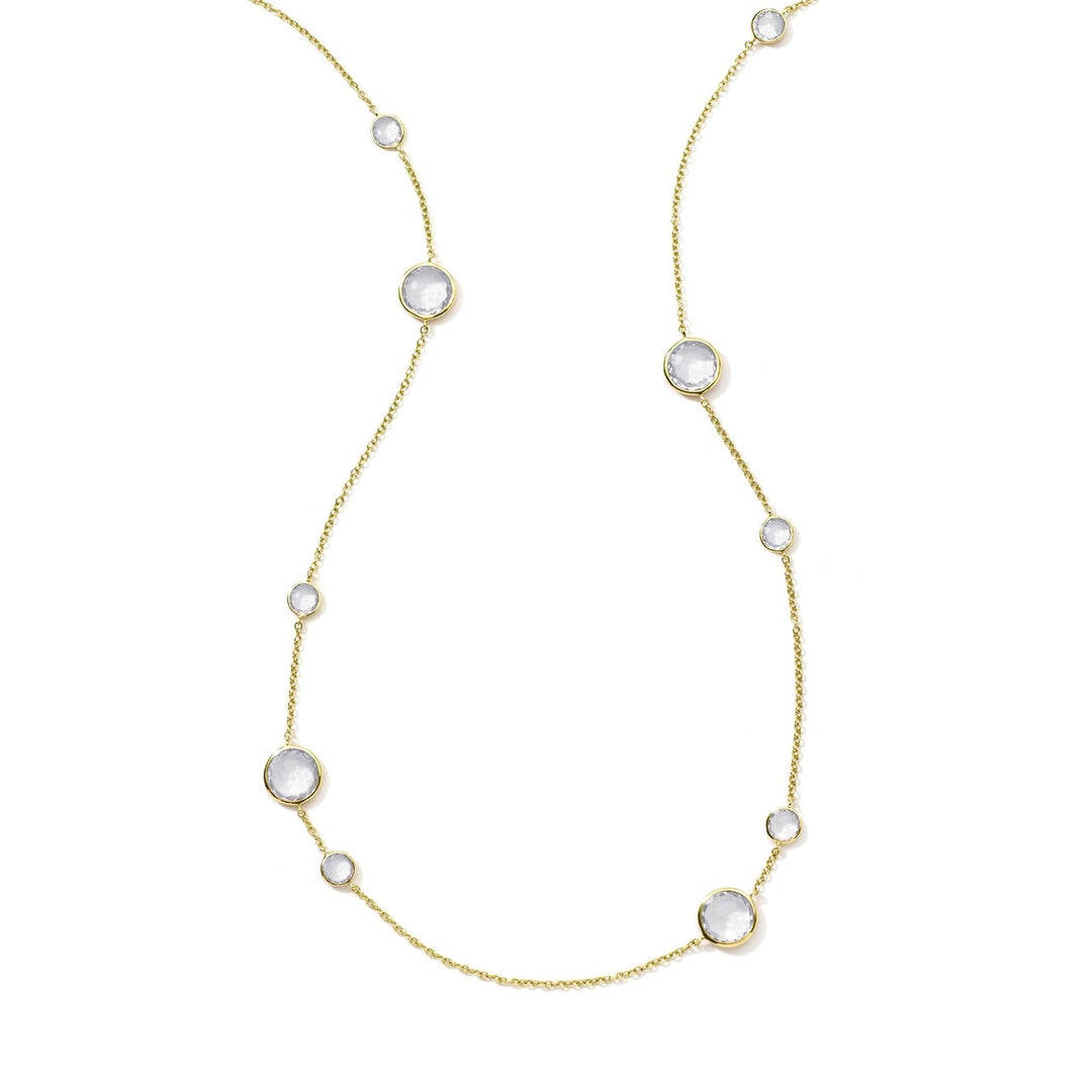 Mother-of-Pearl 18K Gold Station Necklace - Front View | IPPOLITA
