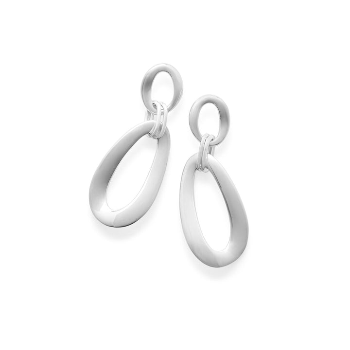 Sterling Silver Mini Smooth Snowman Earrings - Product View | IPPOLITA