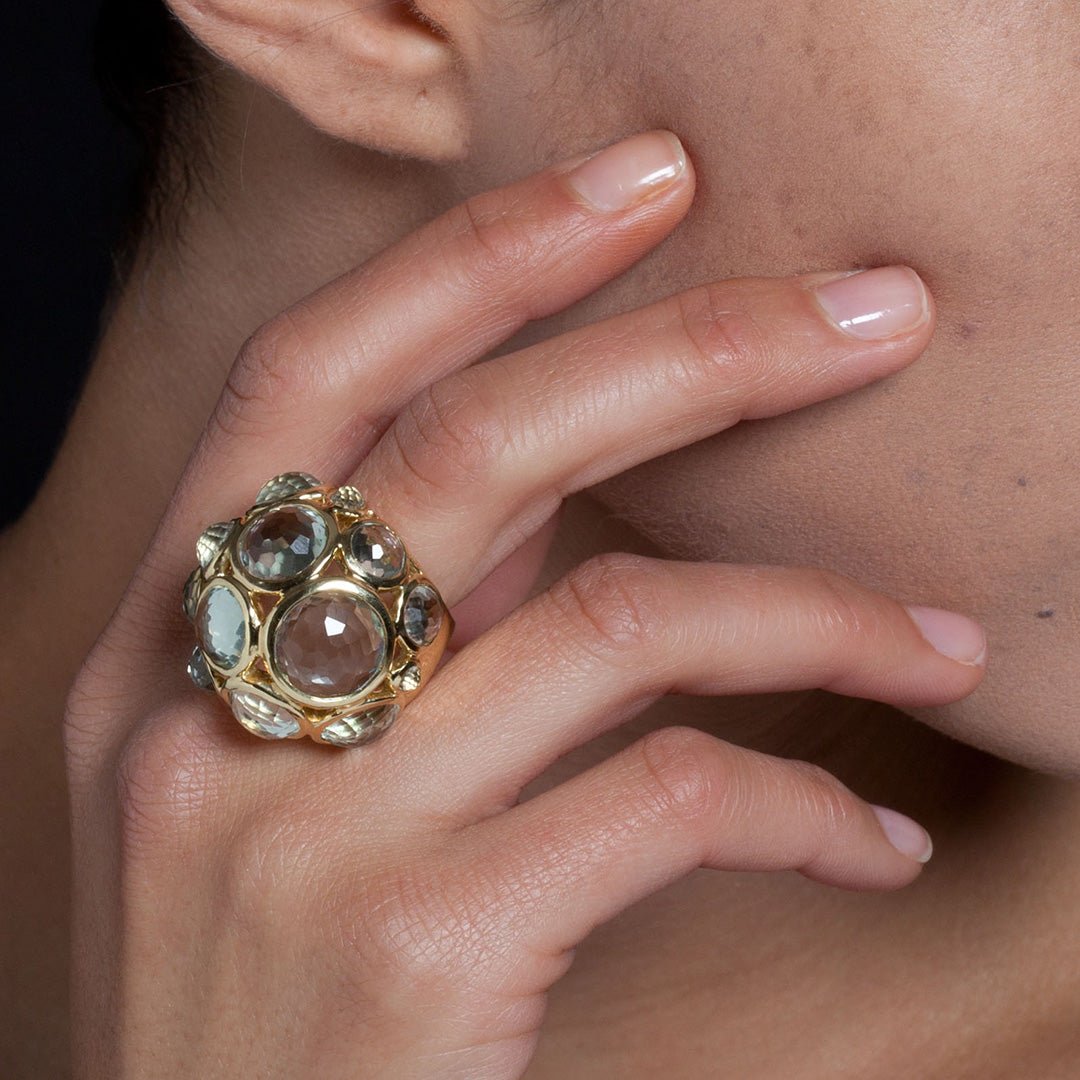 Blue Topaz Party Ring