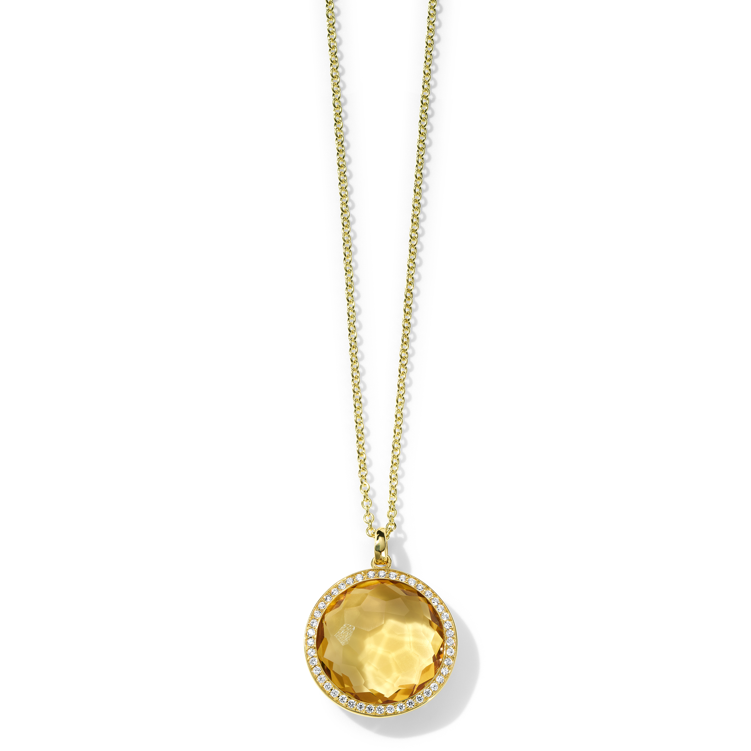 Citrine Necklace | Gold Plated | Auree Jewellery